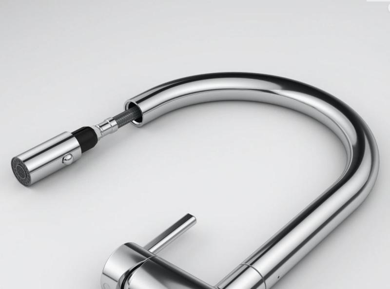 Franke Active J Kitchen faucet chrome with pull-out sprayer 115.0653.401