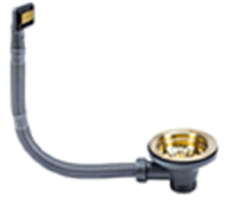 Ausmann Mosel ruostumattomasta teräksestä valmistettu pesualtaan viemärisarja, ylivuoto mukaan lukien, ruostumaton teräs 1208957146