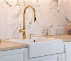 Quadri Farmhouse maalaistyylinen väli- tai päälleasennettava graniittiallas matta valkoinen 595x540mm 1208957209