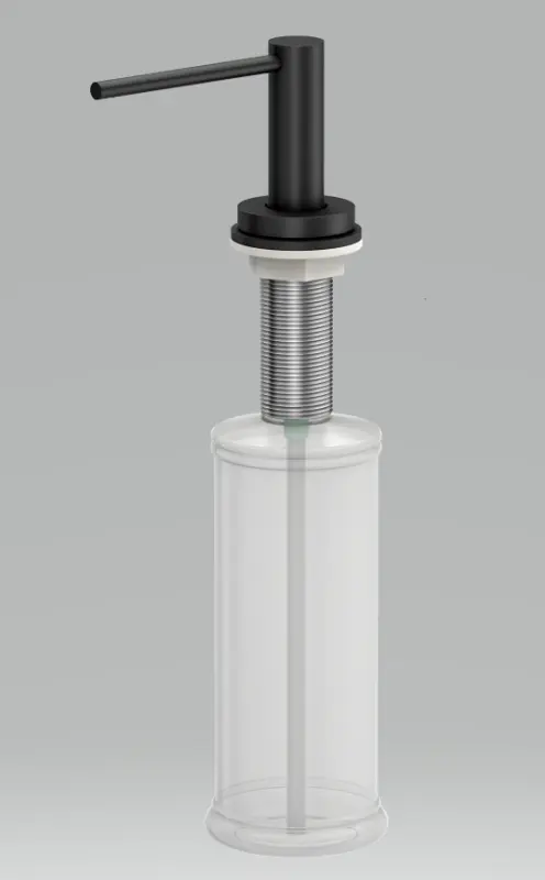 Quadri Swindon Luxe Upotettava Saippua-annostelija mattamusta ylhäältä täytettävä 1208957213