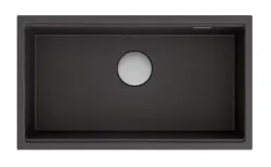 Quadri Newport suuri ja syvä pesuallas graniitti päälle- ja allasupotus antrasiitti pesuallas 760x435 mm 1208957219