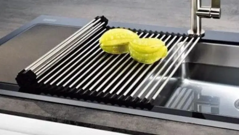 Quadri gold Roll mat over and for inside the sink 43 x 32 cm 1208957223