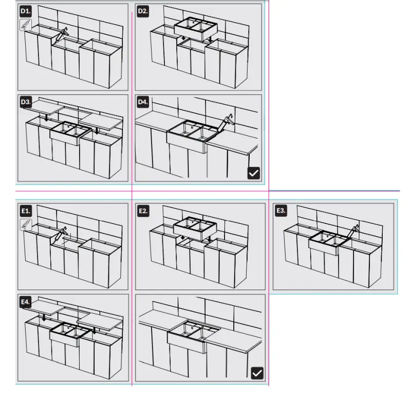 GraniteMy Farmhouse double black country sink granite sink 80x63 cm intermediate and undermount 1208957352