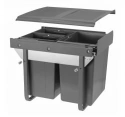 Garbi Sorter S-45-3 ingebouwde afvalscheidingssysteem met 3 afvalbakken 1 x 20 en 2 x 10 liter 1208957366