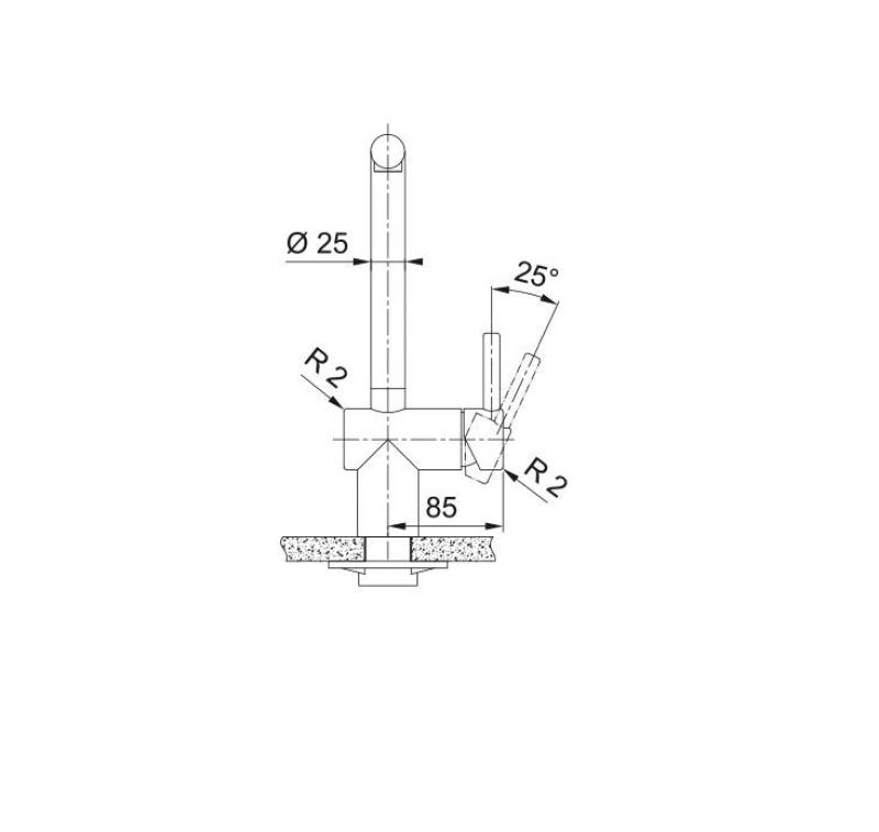Franke golden Kitchen tap Atlas Neo with extendable spout pvd gold 115.0681.242