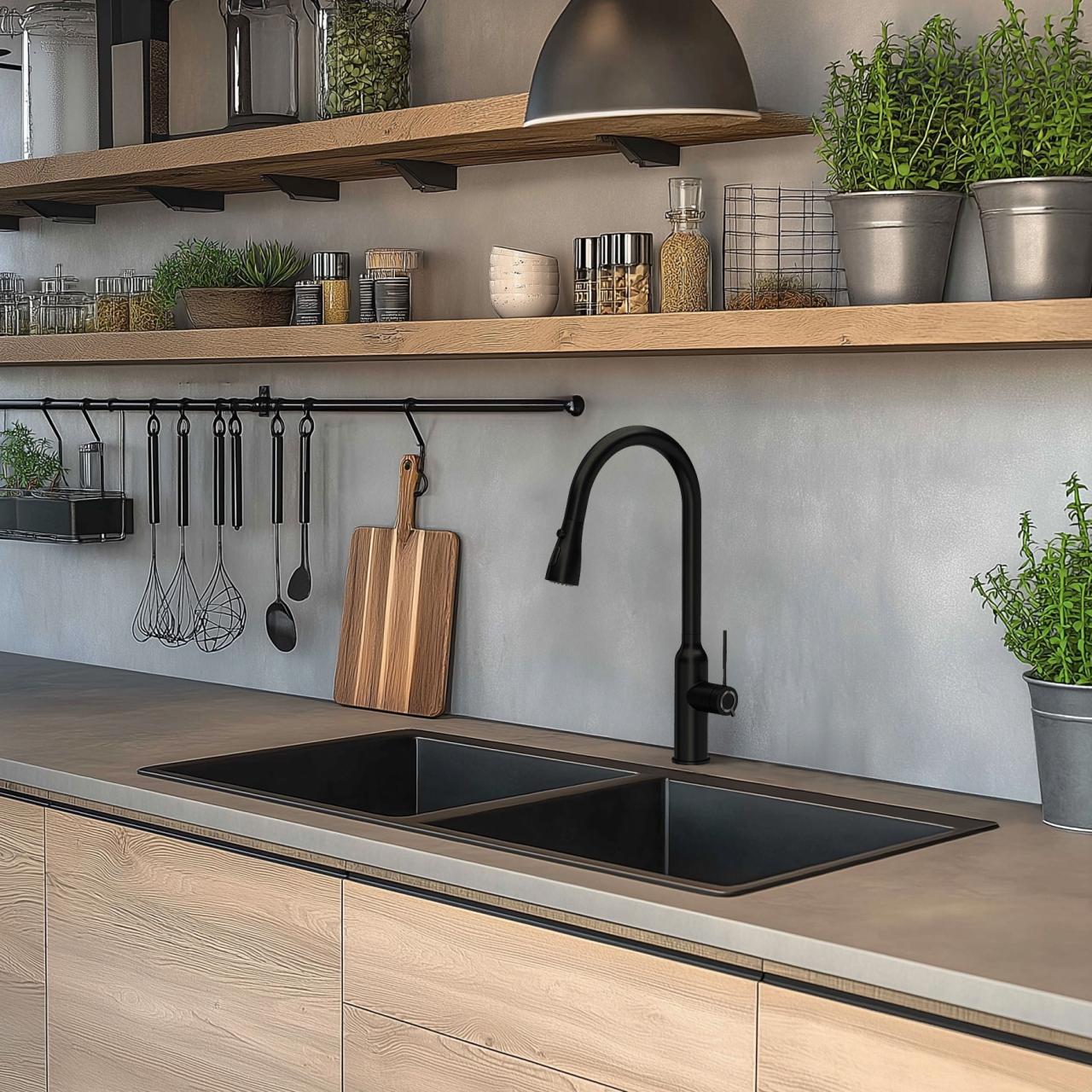 Franke Maris MRG 220/120-35-35 Fragranite black edition matte black double sink flat installation - Productafbeelding 2