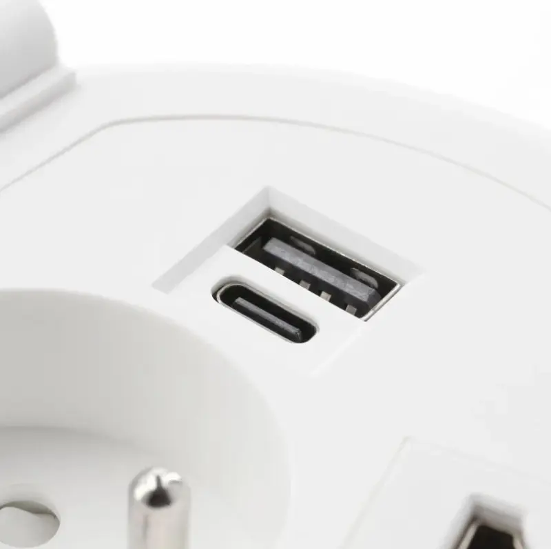 Indux Cover built-in pin-earth white kitchen socket for worktop with interchangeable plugs 1208957398