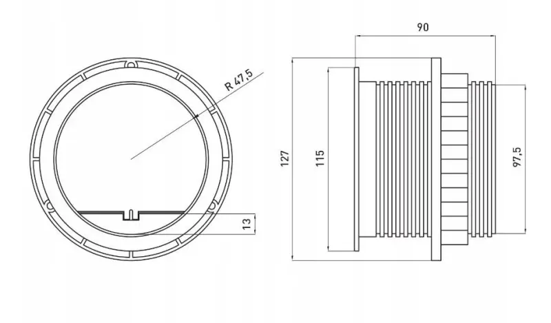 Indux Cover upotettava suojamaadoitus hopea keittiön pistorasia työtasossa 2 USB-liitännällä 1208957399