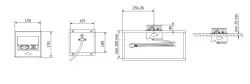 Indux Flip Small keukenkontakti maadoituksella työtasoon tai yläkaappiin, mattamusta, 2 USB-laturia, 1208957424
