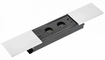 Indux Slide max -keittiön upotettava pistorasia työtasoon, USB-A, HDMI, RJ45 ja USB-C, väri mattavalkoinen 1208957429