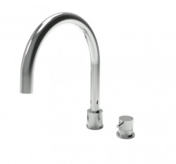 Waterevolution Flow 2-reikäinen keittiöhana mattamusta T151PR