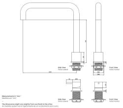 Waterevolution Flow 2-reikäinen keittiöhana kromi T151H01