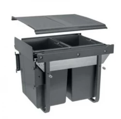 Garbi Carrier C-45-2-H inbouw afvalsystem met eigen geleiders en 2 afvalbakken 2 x 20 litraa 1208957466