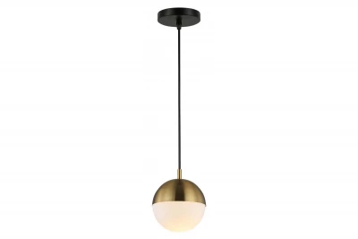 Decor Abies messinki kultainen riippuvalaisin, jossa on metallinen pyöreä kattokupu 3558