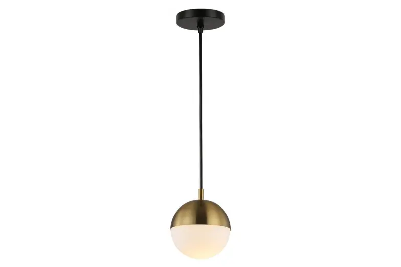 Decor Abies Brass Gold Pendant lamp with metal round canopy 3558