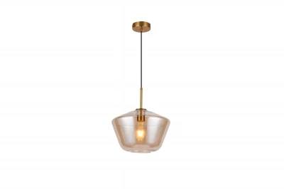 Decoreer Lime 339 mm hoge moderne amberkleurige hanglamp 7924