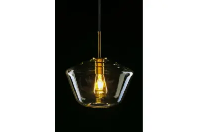 Decoreer Lime 339 mm hoge moderne amberkleurige hanglamp 7924