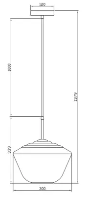Decoreer Lime 339 mm hoge moderne amberkleurige hanglamp 7924