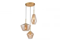Decor Lime 1467 mm korkea moderni kultainen riippuvalaisin, jossa on 3 valonlähdettä 7983