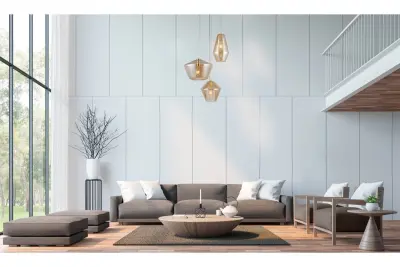 Decor Lime 1467 mm korkea moderni kultainen riippuvalaisin, jossa on 3 valonlähdettä 7983