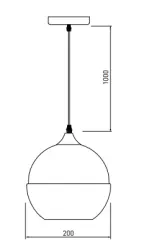 Decor Lender moderne hanglamp van metaal en glas breedte 200 mm 8389

Decor Lender moderni riippuvalaisin metallista ja lasista, leveys 200 mm, 8389