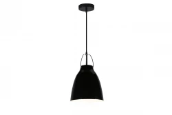 Decor Orient kartiometallinen riippuvalaisin musta, kontrastinen valkoinen sisäpuoli 4475