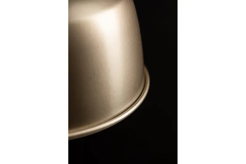 Decoreer Zenit metalen koepelvormige beige hanglamp met metallic afwerking 4871