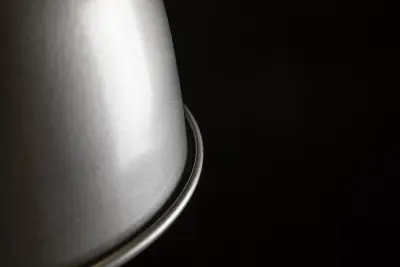 Decoreer Zenit metalen koepelvormige grijze hanglamp met metallic afwerking 4895