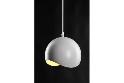 Decor Mavia pallonmuotoinen valko-keltainen riippuvalaisin 4987