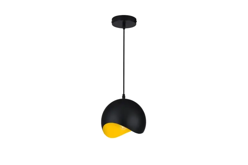 Decor Mavia spherical black and yellow pendant lamp 1808