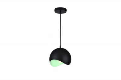 Decoreer Mavia bolvormige zwart-groene hanglamp 1839