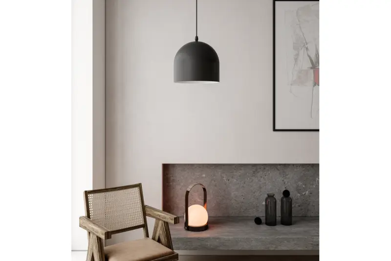 Decor Katilu black metal pendant lamp 1884