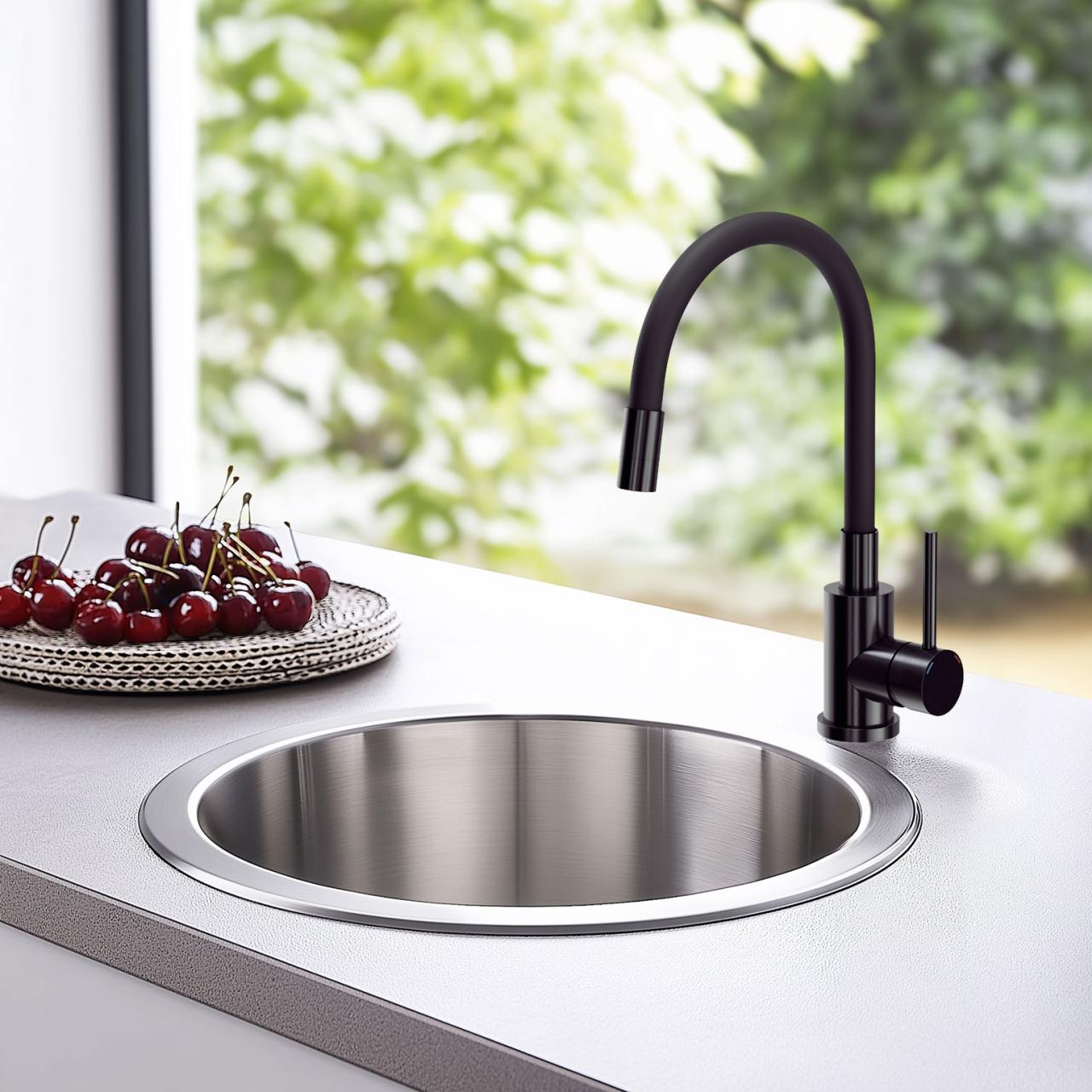 Franke Rondo ROX 210.38 round stainless steel sink 43,9cm flush-mount 127.0688.778 - Productafbeelding 2