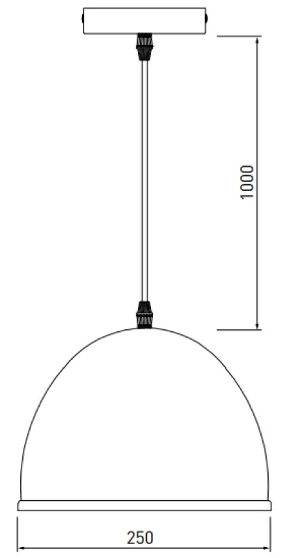 Decore Katilu harmaa metallinen riippuvalaisin 2041