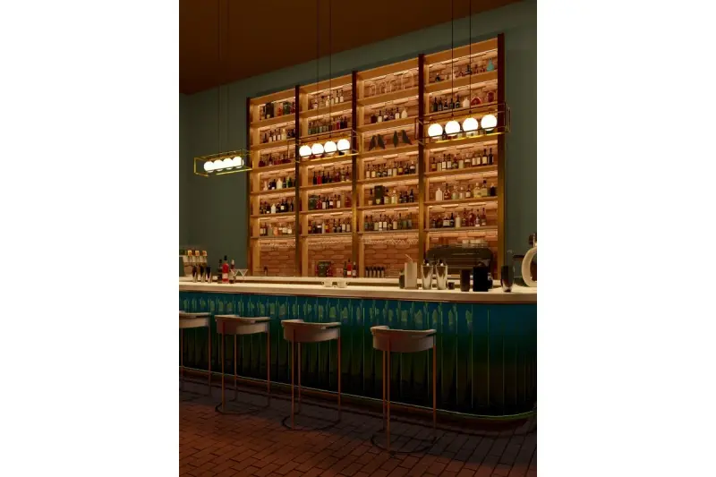 Decor Avelin kattovalaisin, jossa on kultainen suorakaiteen muotoinen kehys, leveys 80 cm 2287