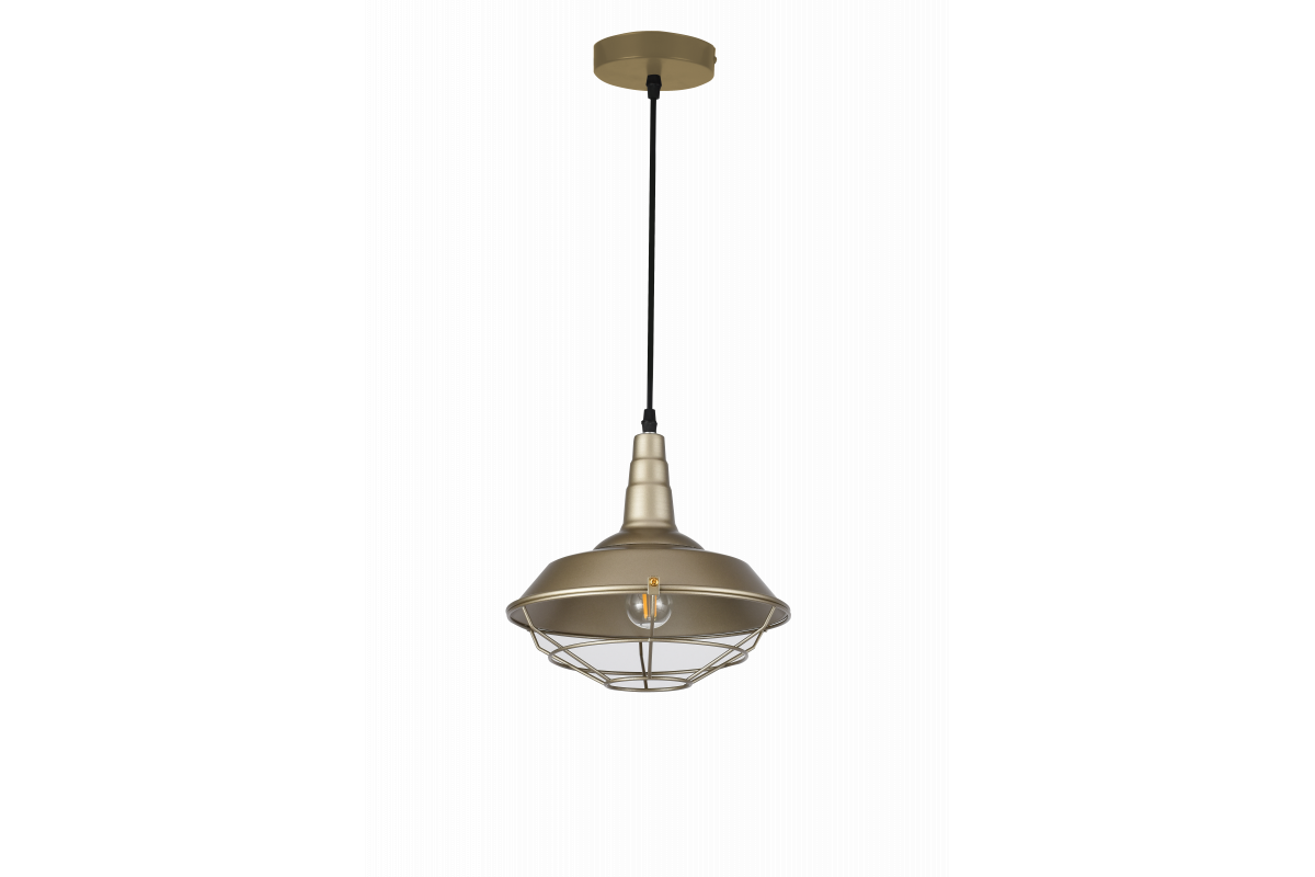 Decor Solen riippuvalaisin, teollinen muoto, kultainen ritilä, halkaisija 26,5 cm 2362 - Productafbeelding 2