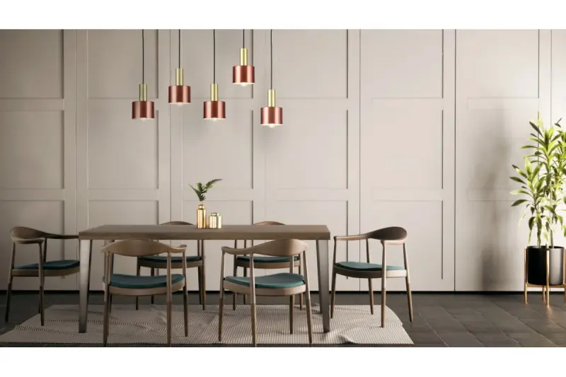 Decor Selvia kattovalaisin kupari messinkiviimeistelyllä halkaisija 12 cm 3208