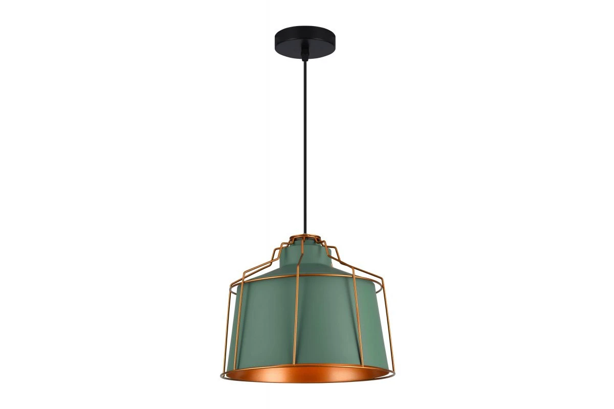Decor Goa vihreä kattovalaisin koristeellisella kultakehyksellä 3499 - Productafbeelding