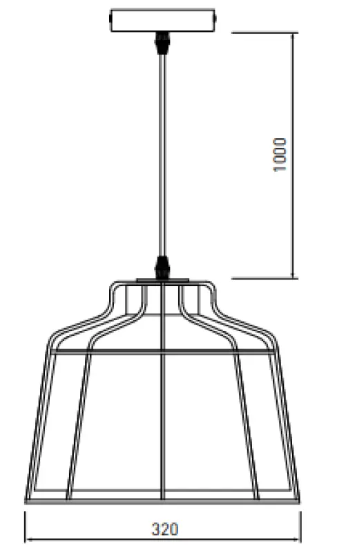 Decor Goa grey pendant lamp with decorative gold frame 3550