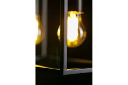 Decor Diu musta geometrinen riippuvalaisin, jossa on 4 valonlähdettä, leveys 60 cm 3635