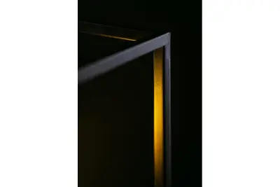 Decor Diu musta geometrinen riippuvalaisin, jossa on 4 valonlähdettä, leveys 60 cm 3635