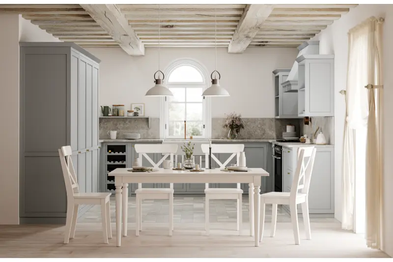 Decor Mees white metal pendant lamp with attached lampshade in the shape of an oil lamp 2332