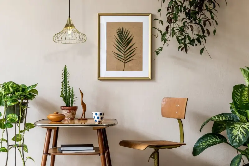 Decor Lotte gold vintage conical wire pendant lamp 2646