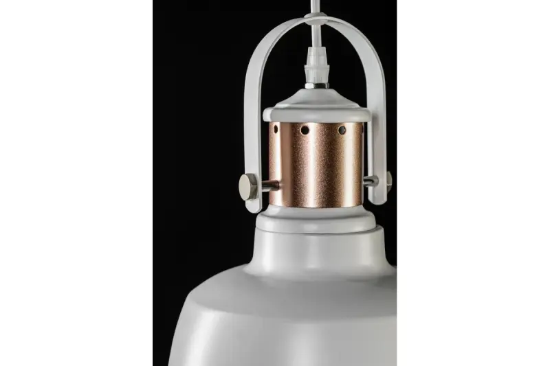 Decor Noor elegant white pendant lamp with copper element 6934