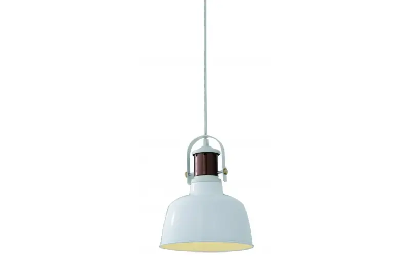 Decor Noor elegant white pendant lamp with copper element 6934