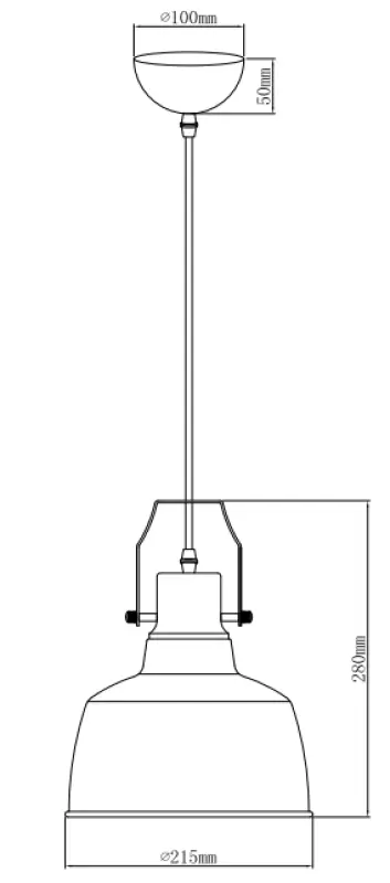 Decor Monroe modern black gold pendant lamp 6958