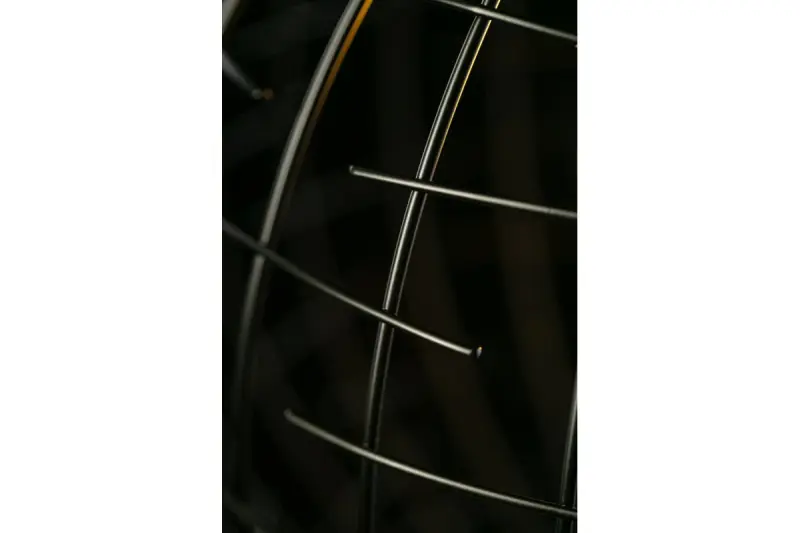 Decor Viela black gold wire pendant lamp, spherical shape, diameter 35 cm 6996