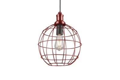 Decor Viela vanha kultainen lankamainen metallinen riippuvalaisin pallonmuotoinen halkaisija 29 cm 7016