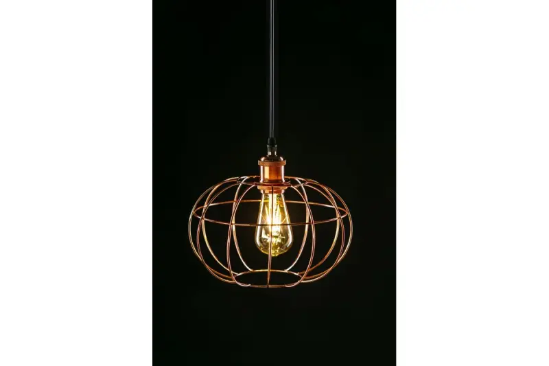 Decor Viela wire copper spherical pendant lamp, diameter 27.5 cm 7047