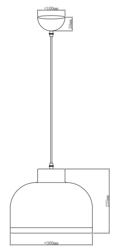 Decore Goldi musta kullanvärinen moderni riippuvalaisin halkaisija 30 cm 4090